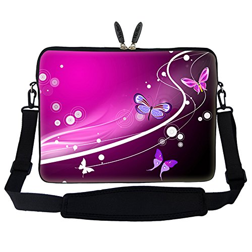Plum Blossoms Meffort Inc 11.6 Inch Neoprene Laptop/Ultrabook/Chromebook Bag Carrying Sleeve with Hidden Handle and Adjustable Shoulder Strap Plum Blossoms Meffort Inc 11.6 Inch Neoprene Laptop/Ultrabook/Chromebook Bag Carrying Sleeve with Hidden Handle and Adjustable Shoulder Strap